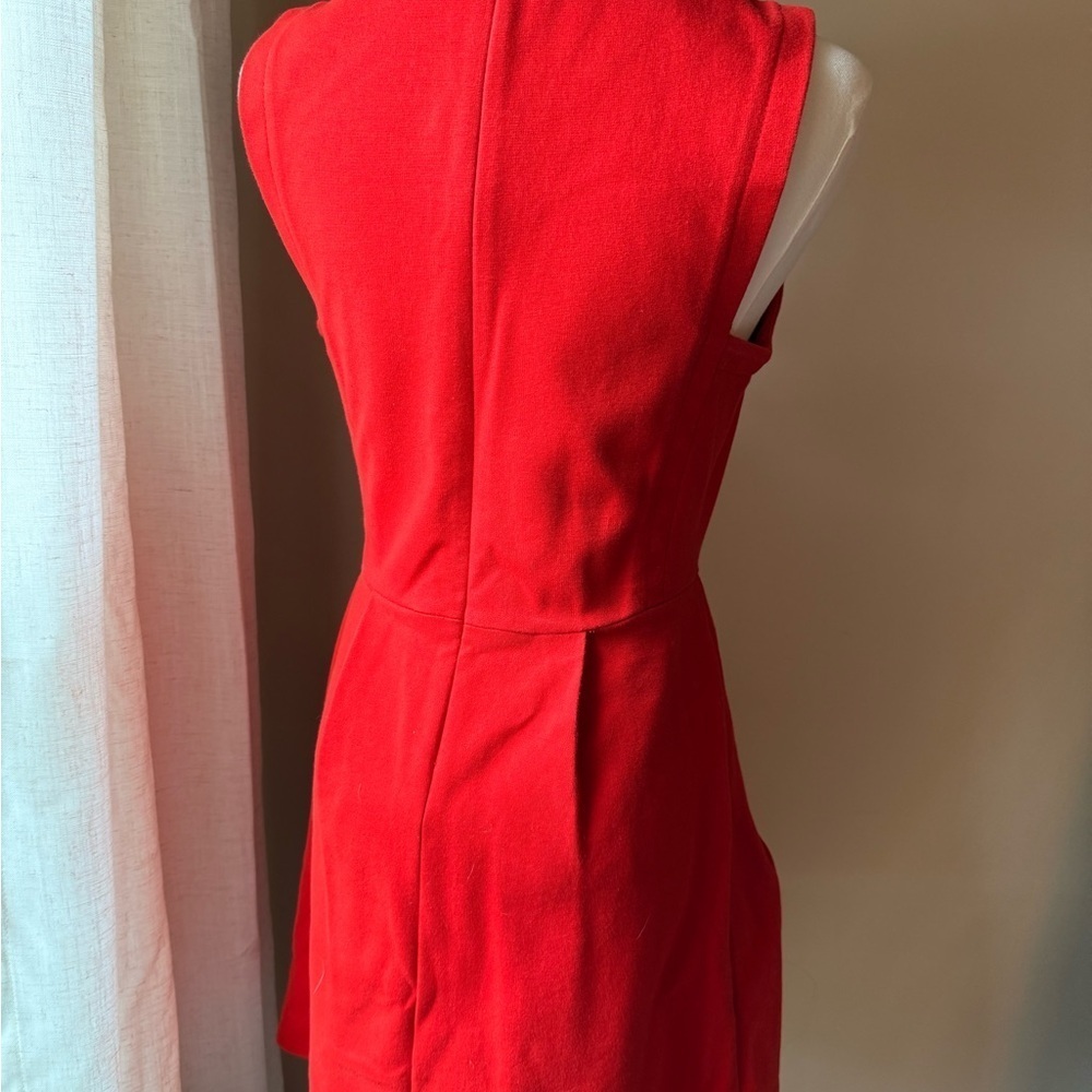 Madewell Red Sleeveless A-Line Cocktail Dress - Picture 2 of 4